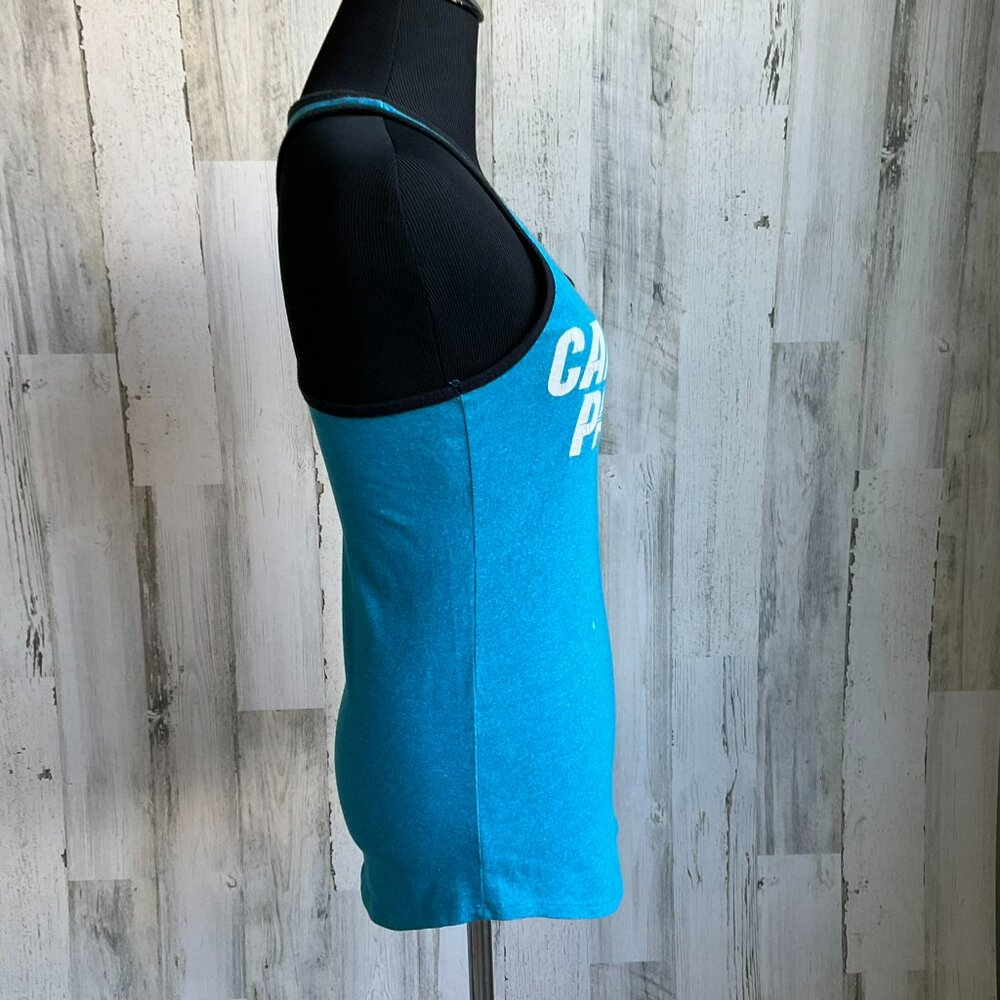 Nike NFL Carolina Panthers Women's Size Small Racerback Tank Top The Nike Tee - Picture 3 of 8